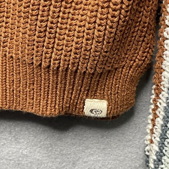 Rip Curl Womens Boho Striped Knit Sweater M Multicolor Cotton Blend - Picture 3 of 8